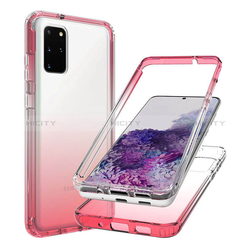 Custodia Silicone Trasparente Ultra Sottile Morbida Cover Fronte e Retro 360 Gradi Sfumato JX1 per Samsung Galaxy S20 Plus 5G