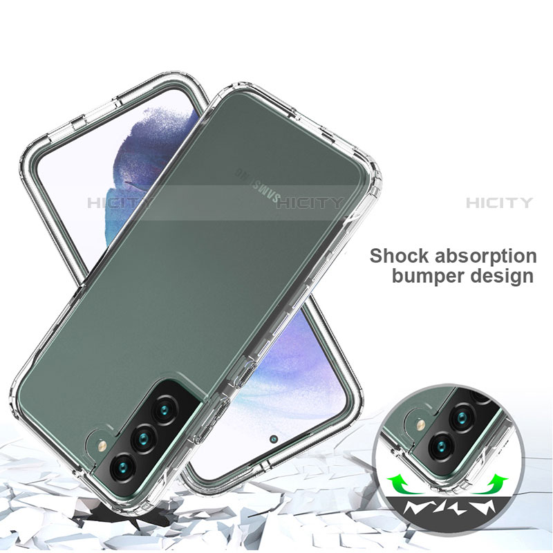 Custodia Silicone Trasparente Ultra Sottile Morbida Cover Fronte e Retro 360 Gradi Sfumato M01 per Samsung Galaxy S21 5G