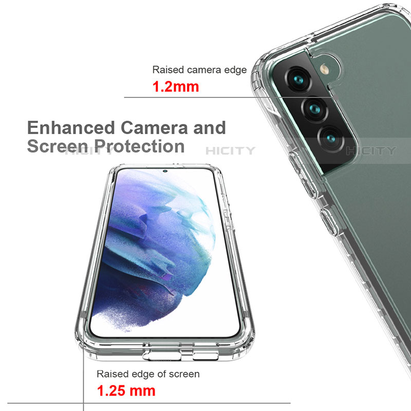 Custodia Silicone Trasparente Ultra Sottile Morbida Cover Fronte e Retro 360 Gradi Sfumato M01 per Samsung Galaxy S22 Plus 5G