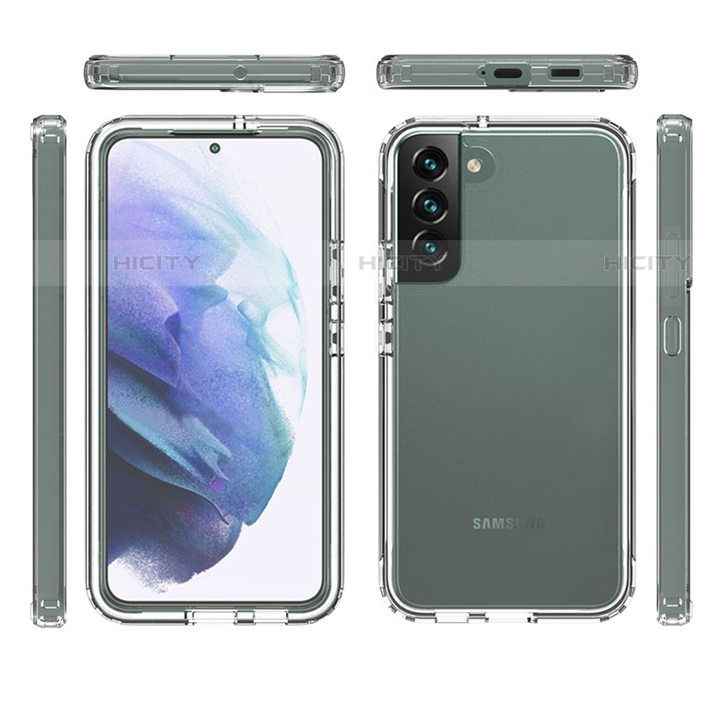Custodia Silicone Trasparente Ultra Sottile Morbida Cover Fronte e Retro 360 Gradi Sfumato M01 per Samsung Galaxy S23 5G