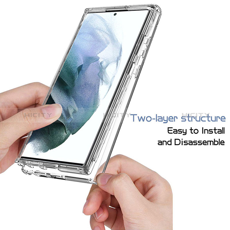 Custodia Silicone Trasparente Ultra Sottile Morbida Cover Fronte e Retro 360 Gradi Sfumato M01 per Samsung Galaxy S24 Ultra 5G