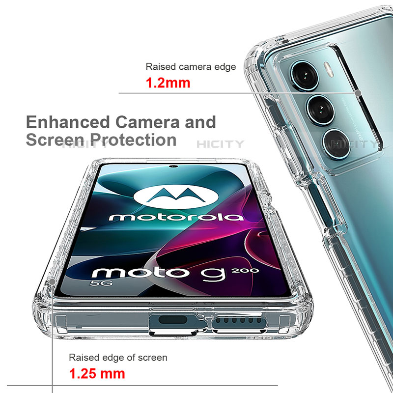 Custodia Silicone Trasparente Ultra Sottile Morbida Cover Fronte e Retro 360 Gradi Sfumato per Motorola Moto Edge S30 5G