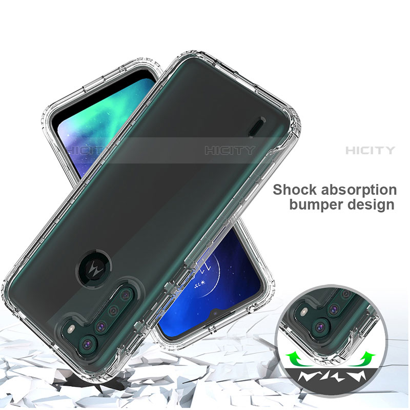 Custodia Silicone Trasparente Ultra Sottile Morbida Cover Fronte e Retro 360 Gradi Sfumato per Motorola Moto One Fusion