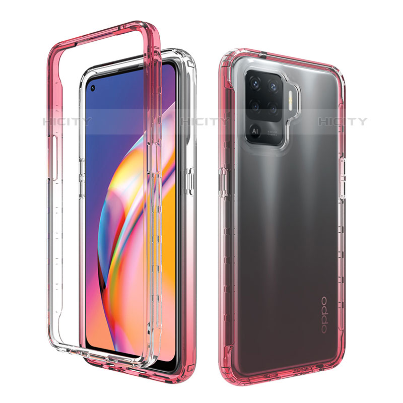 Custodia Silicone Trasparente Ultra Sottile Morbida Cover Fronte e Retro 360 Gradi Sfumato per Oppo A94 4G