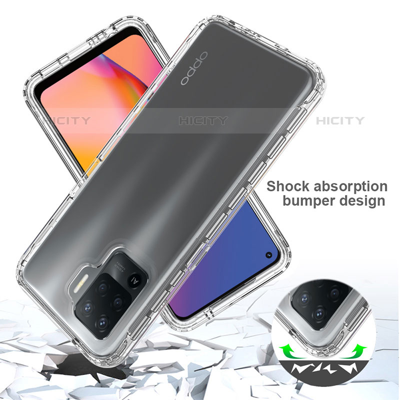 Custodia Silicone Trasparente Ultra Sottile Morbida Cover Fronte e Retro 360 Gradi Sfumato per Oppo F19 Pro