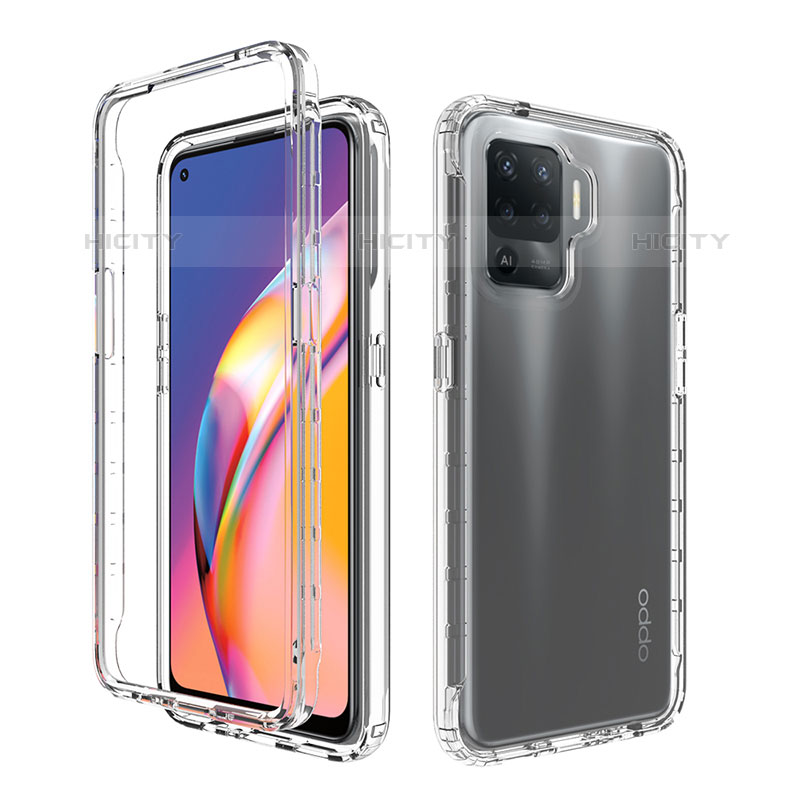 Custodia Silicone Trasparente Ultra Sottile Morbida Cover Fronte e Retro 360 Gradi Sfumato per Oppo Reno5 F