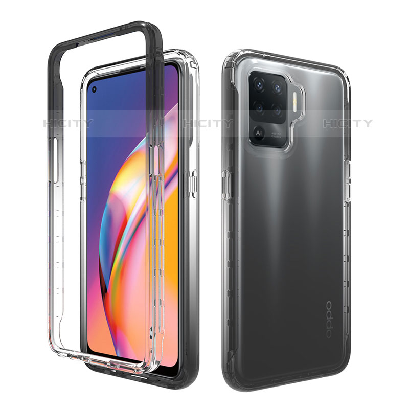 Custodia Silicone Trasparente Ultra Sottile Morbida Cover Fronte e Retro 360 Gradi Sfumato per Oppo Reno5 Lite