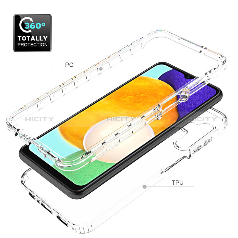Custodia Silicone Trasparente Ultra Sottile Morbida Cover Fronte e Retro 360 Gradi Sfumato per Samsung Galaxy A04s