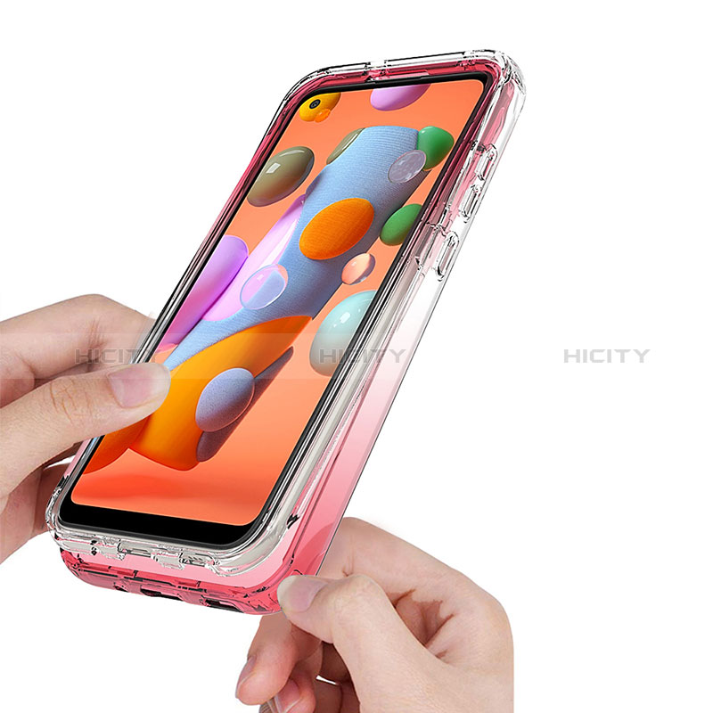 Custodia Silicone Trasparente Ultra Sottile Morbida Cover Fronte e Retro 360 Gradi Sfumato per Samsung Galaxy A11