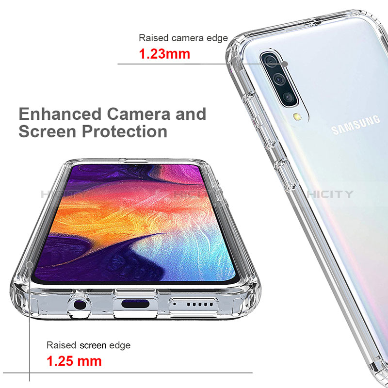 Custodia Silicone Trasparente Ultra Sottile Morbida Cover Fronte e Retro 360 Gradi Sfumato per Samsung Galaxy A30S