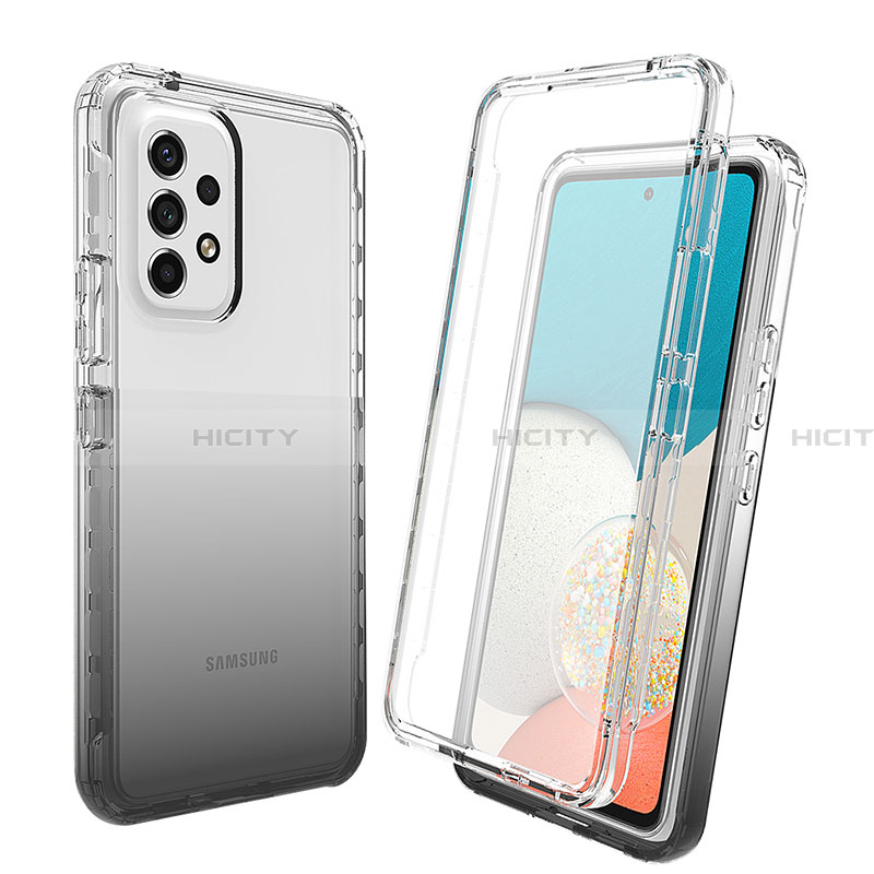 Custodia Silicone Trasparente Ultra Sottile Morbida Cover Fronte e Retro 360 Gradi Sfumato per Samsung Galaxy A33 5G