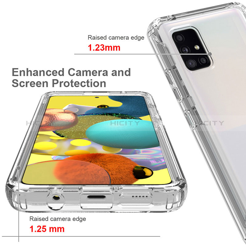 Custodia Silicone Trasparente Ultra Sottile Morbida Cover Fronte e Retro 360 Gradi Sfumato per Samsung Galaxy A51 5G