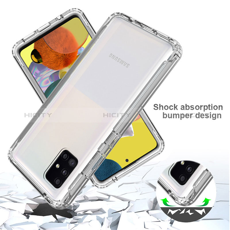 Custodia Silicone Trasparente Ultra Sottile Morbida Cover Fronte e Retro 360 Gradi Sfumato per Samsung Galaxy A51 5G