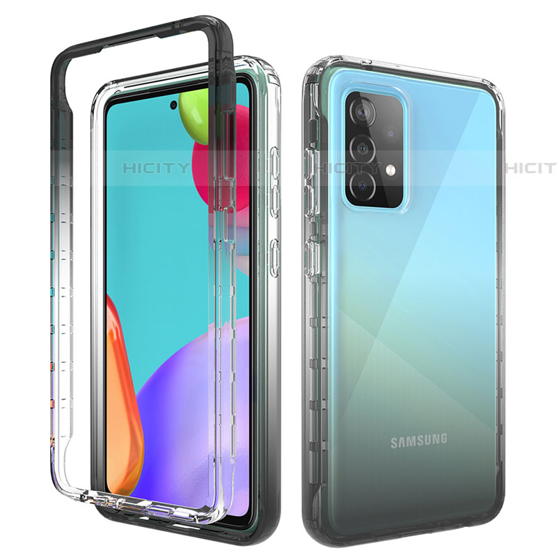 Custodia Silicone Trasparente Ultra Sottile Morbida Cover Fronte e Retro 360 Gradi Sfumato per Samsung Galaxy A52 5G