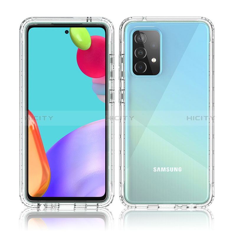 Custodia Silicone Trasparente Ultra Sottile Morbida Cover Fronte e Retro 360 Gradi Sfumato per Samsung Galaxy A52s 5G