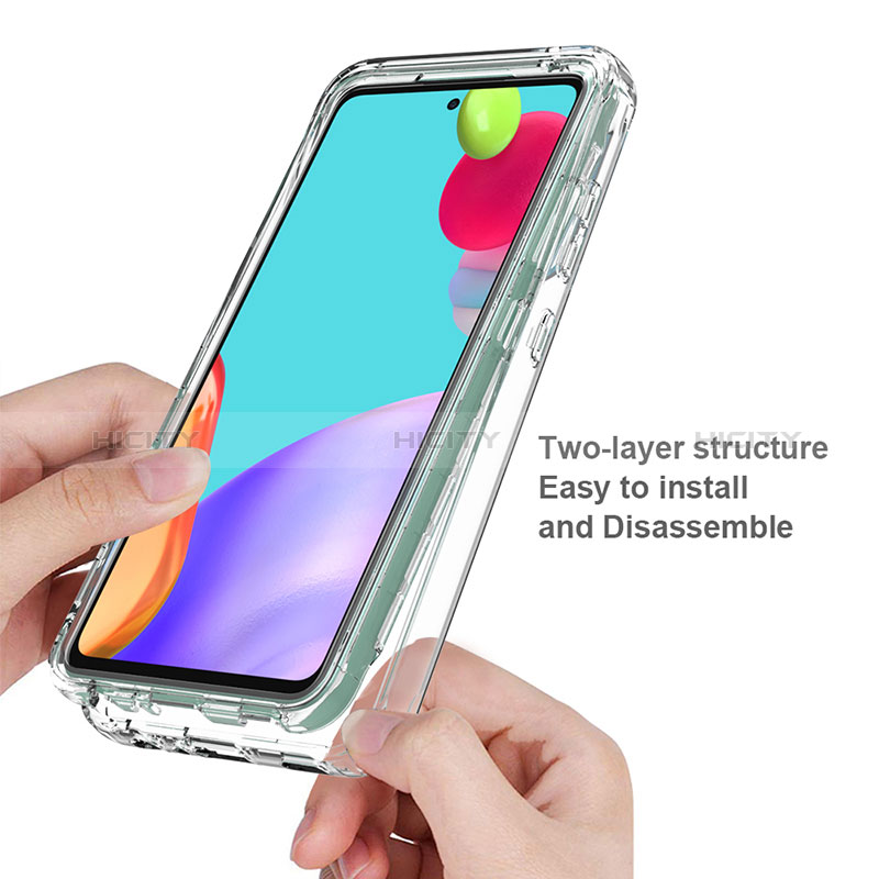 Custodia Silicone Trasparente Ultra Sottile Morbida Cover Fronte e Retro 360 Gradi Sfumato per Samsung Galaxy A52s 5G