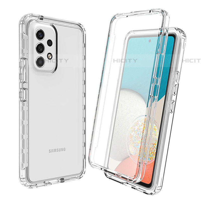 Custodia Silicone Trasparente Ultra Sottile Morbida Cover Fronte e Retro 360 Gradi Sfumato per Samsung Galaxy A53 5G