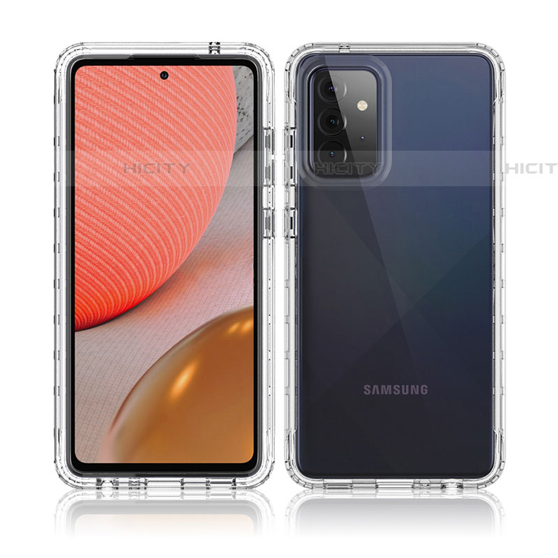 Custodia Silicone Trasparente Ultra Sottile Morbida Cover Fronte e Retro 360 Gradi Sfumato per Samsung Galaxy A72 5G