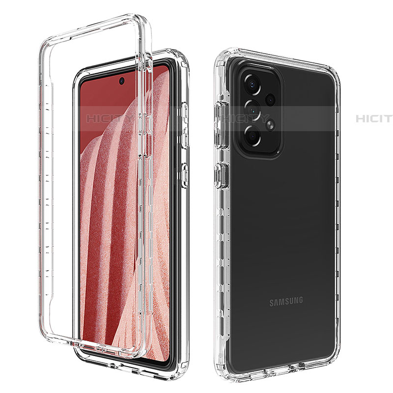 Custodia Silicone Trasparente Ultra Sottile Morbida Cover Fronte e Retro 360 Gradi Sfumato per Samsung Galaxy A73 5G