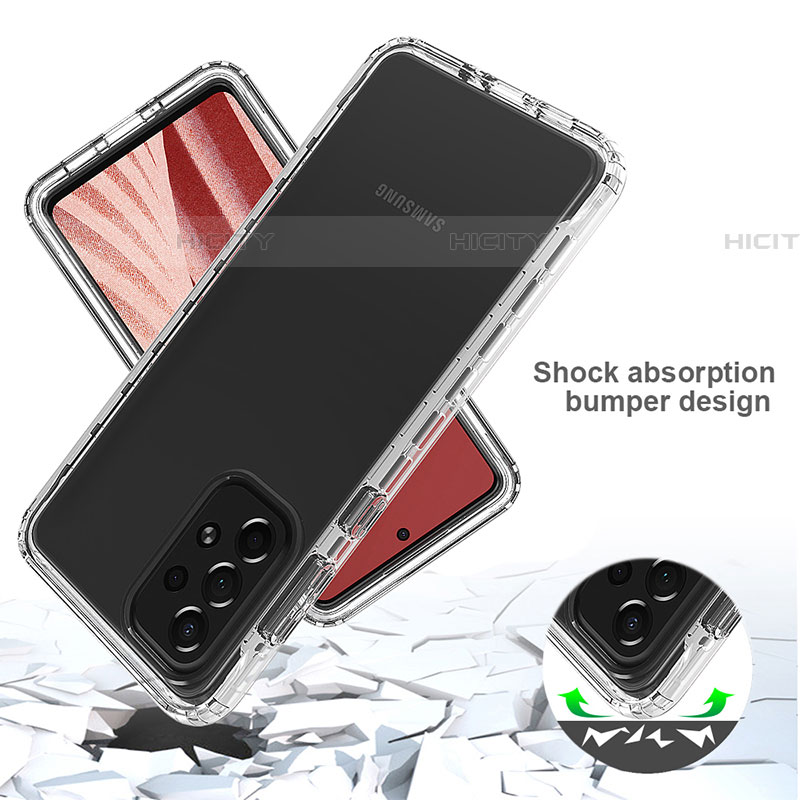 Custodia Silicone Trasparente Ultra Sottile Morbida Cover Fronte e Retro 360 Gradi Sfumato per Samsung Galaxy A73 5G