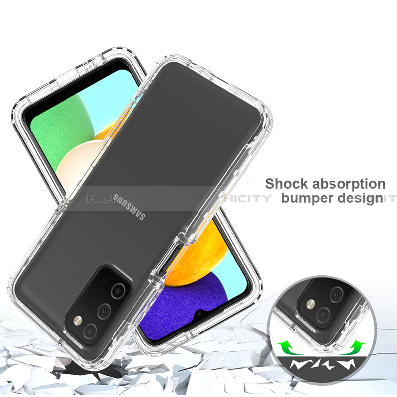 Custodia Silicone Trasparente Ultra Sottile Morbida Cover Fronte e Retro 360 Gradi Sfumato per Samsung Galaxy F02S SM-E025F