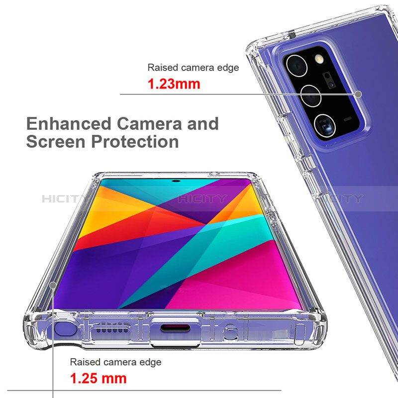 Custodia Silicone Trasparente Ultra Sottile Morbida Cover Fronte e Retro 360 Gradi Sfumato per Samsung Galaxy Note 20 Ultra 5G