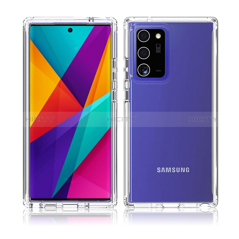 Custodia Silicone Trasparente Ultra Sottile Morbida Cover Fronte e Retro 360 Gradi Sfumato per Samsung Galaxy Note 20 Ultra 5G