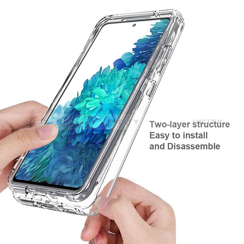 Custodia Silicone Trasparente Ultra Sottile Morbida Cover Fronte e Retro 360 Gradi Sfumato per Samsung Galaxy S20 FE 4G
