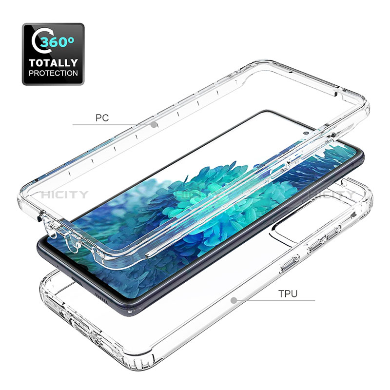 Custodia Silicone Trasparente Ultra Sottile Morbida Cover Fronte e Retro 360 Gradi Sfumato per Samsung Galaxy S20 Lite 5G