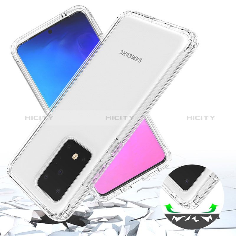 Custodia Silicone Trasparente Ultra Sottile Morbida Cover Fronte e Retro 360 Gradi Sfumato per Samsung Galaxy S20 Ultra 5G