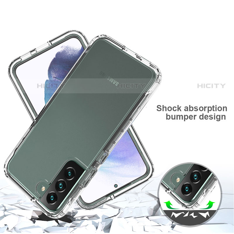 Custodia Silicone Trasparente Ultra Sottile Morbida Cover Fronte e Retro 360 Gradi Sfumato per Samsung Galaxy S21 FE 5G