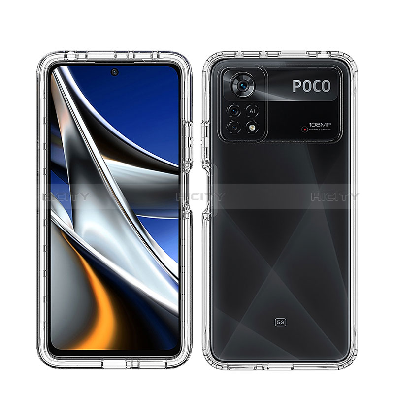 Custodia Silicone Trasparente Ultra Sottile Morbida Cover Fronte e Retro 360 Gradi Sfumato per Xiaomi Poco X4 Pro 5G