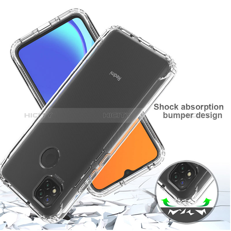 Custodia Silicone Trasparente Ultra Sottile Morbida Cover Fronte e Retro 360 Gradi Sfumato per Xiaomi Redmi 9 India