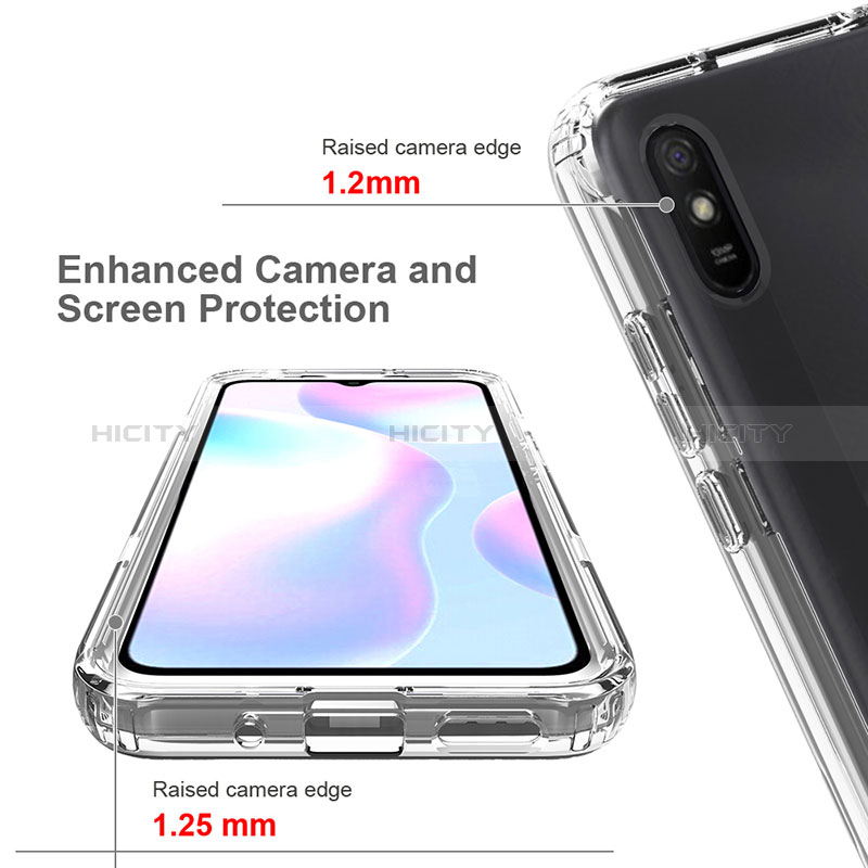 Custodia Silicone Trasparente Ultra Sottile Morbida Cover Fronte e Retro 360 Gradi Sfumato per Xiaomi Redmi 9A