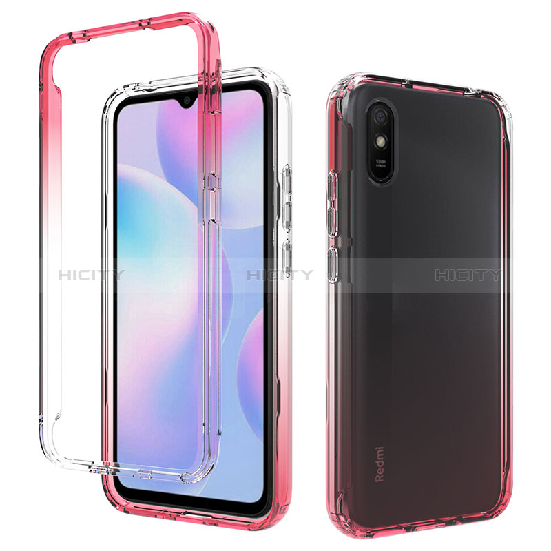 Custodia Silicone Trasparente Ultra Sottile Morbida Cover Fronte e Retro 360 Gradi Sfumato per Xiaomi Redmi 9i