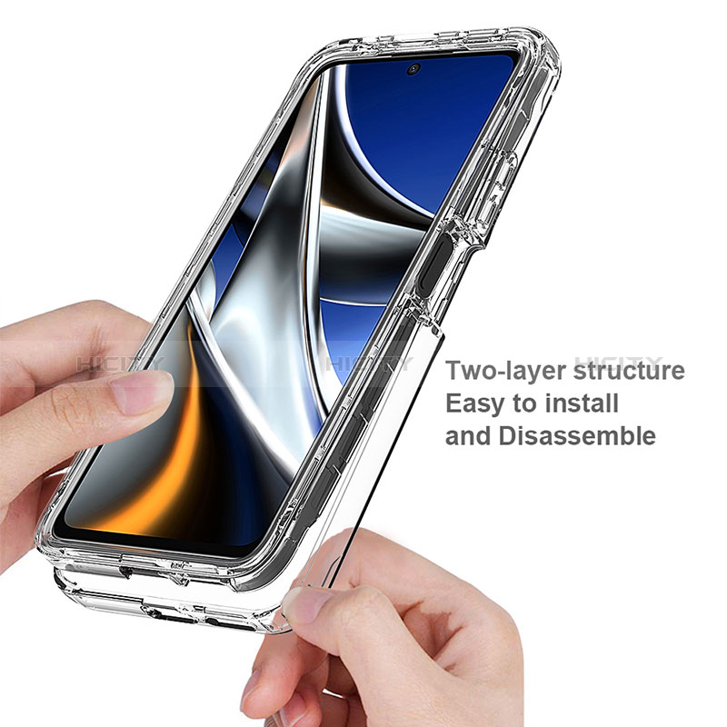 Custodia Silicone Trasparente Ultra Sottile Morbida Cover Fronte e Retro 360 Gradi Sfumato per Xiaomi Redmi Note 11E Pro 5G
