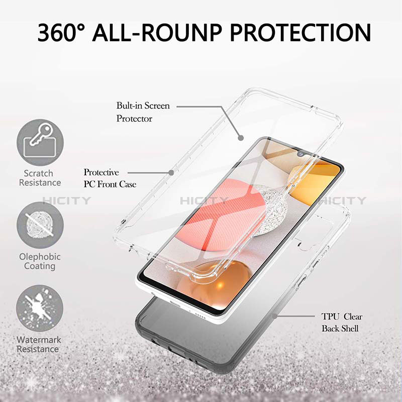 Custodia Silicone Trasparente Ultra Sottile Morbida Cover Fronte e Retro 360 Gradi Sfumato YB1 per Samsung Galaxy A42 5G