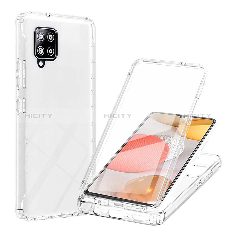 Custodia Silicone Trasparente Ultra Sottile Morbida Cover Fronte e Retro 360 Gradi Sfumato YB1 per Samsung Galaxy A42 5G