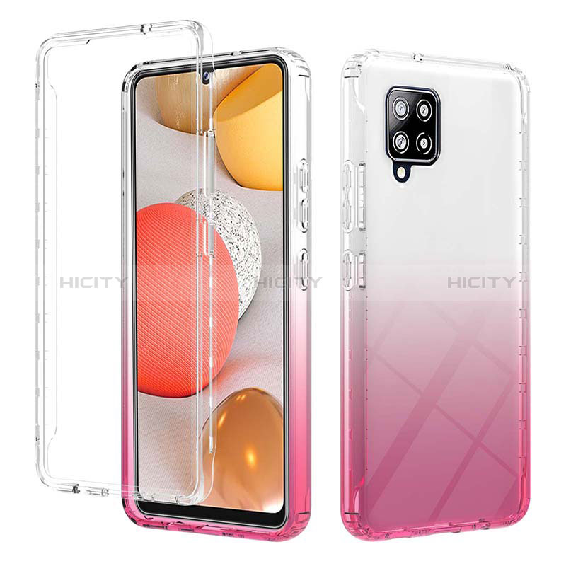 Custodia Silicone Trasparente Ultra Sottile Morbida Cover Fronte e Retro 360 Gradi Sfumato YB2 per Samsung Galaxy A42 5G