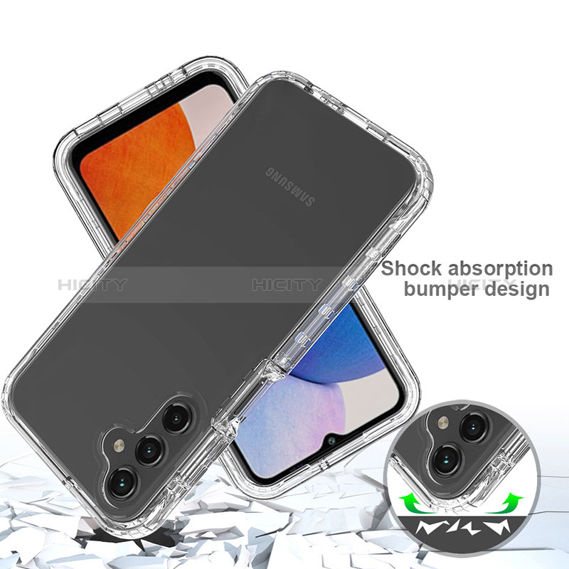 Custodia Silicone Trasparente Ultra Sottile Morbida Cover Fronte e Retro 360 Gradi Sfumato ZJ1 per Samsung Galaxy A14 5G