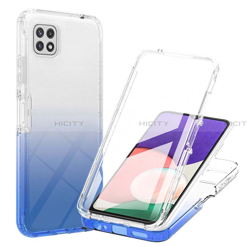 Custodia Silicone Trasparente Ultra Sottile Morbida Cover Fronte e Retro 360 Gradi Sfumato ZJ1 per Samsung Galaxy A22 5G