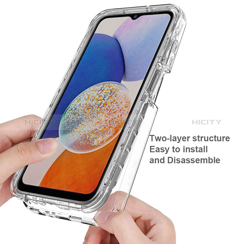 Custodia Silicone Trasparente Ultra Sottile Morbida Cover Fronte e Retro 360 Gradi Sfumato ZJ1 per Samsung Galaxy A35 5G