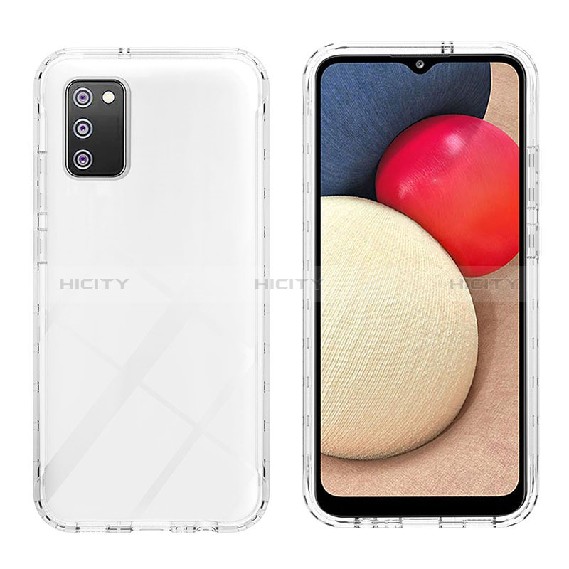 Custodia Silicone Trasparente Ultra Sottile Morbida Cover Fronte e Retro 360 Gradi Sfumato ZJ2 per Samsung Galaxy A02s