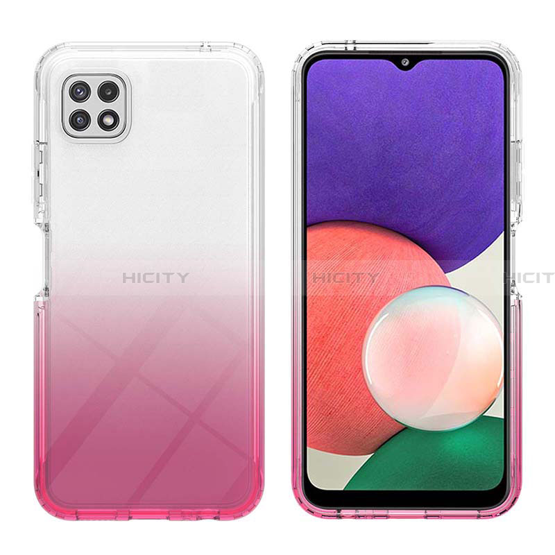 Custodia Silicone Trasparente Ultra Sottile Morbida Cover Fronte e Retro 360 Gradi Sfumato ZJ2 per Samsung Galaxy A22 5G