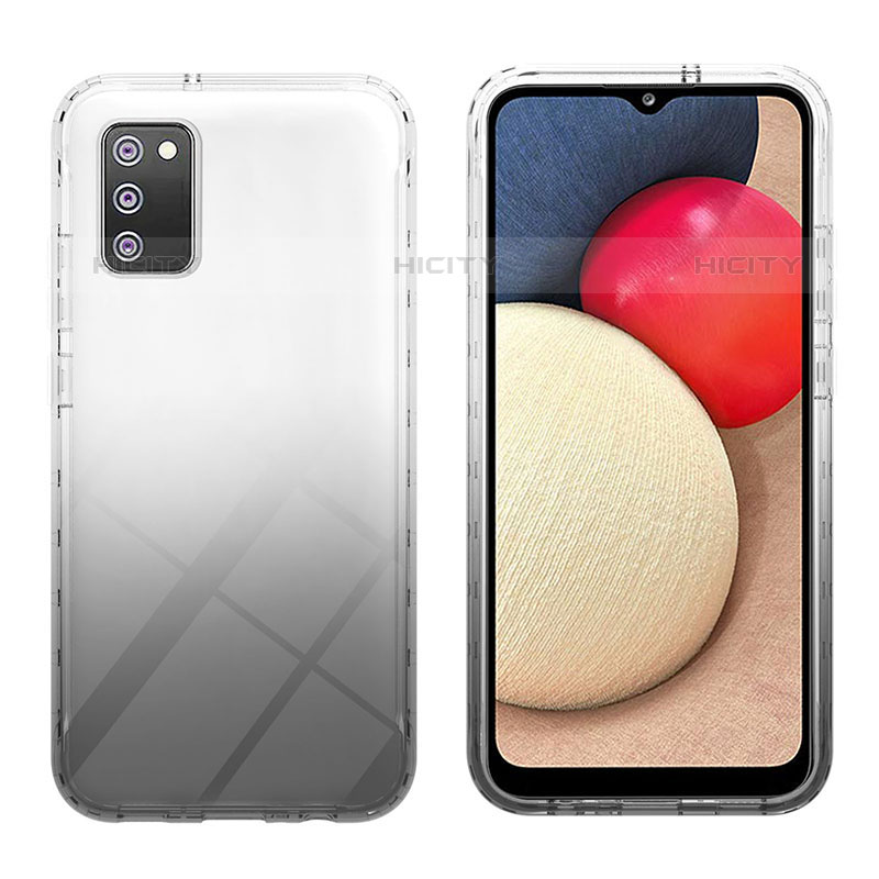 Custodia Silicone Trasparente Ultra Sottile Morbida Cover Fronte e Retro 360 Gradi Sfumato ZJ2 per Samsung Galaxy M02s