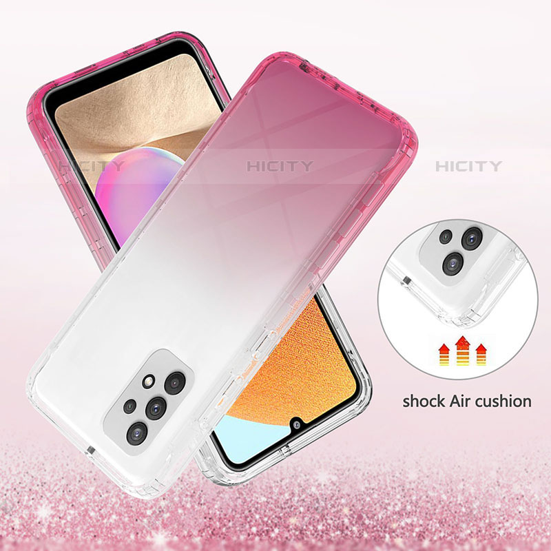 Custodia Silicone Trasparente Ultra Sottile Morbida Cover Fronte e Retro 360 Gradi Sfumato ZJ2 per Samsung Galaxy M32 5G