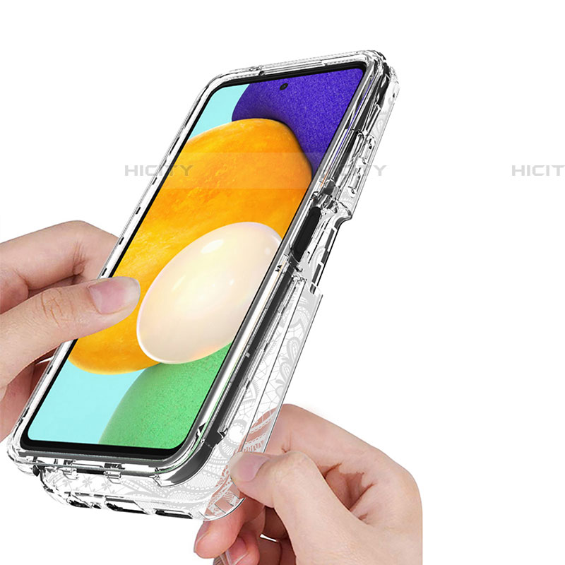 Custodia Silicone Trasparente Ultra Sottile Morbida Cover Fronte e Retro 360 JX1 per Samsung Galaxy F42 5G