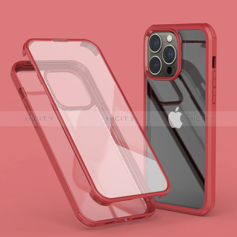 Custodia Silicone Trasparente Ultra Sottile Morbida Cover Fronte e Retro 360 LK1 per Apple iPhone 15 Pro