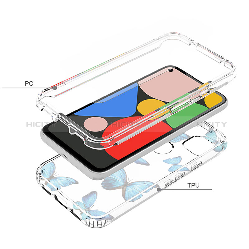 Custodia Silicone Trasparente Ultra Sottile Morbida Cover Fronte e Retro 360 per Google Pixel 4a