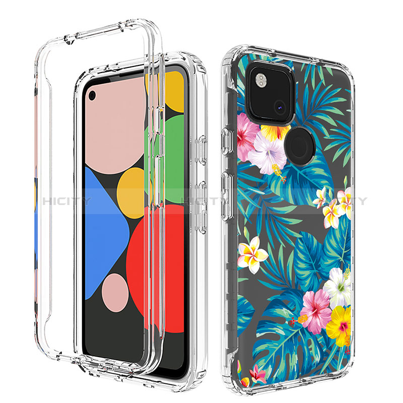 Custodia Silicone Trasparente Ultra Sottile Morbida Cover Fronte e Retro 360 per Google Pixel 4a